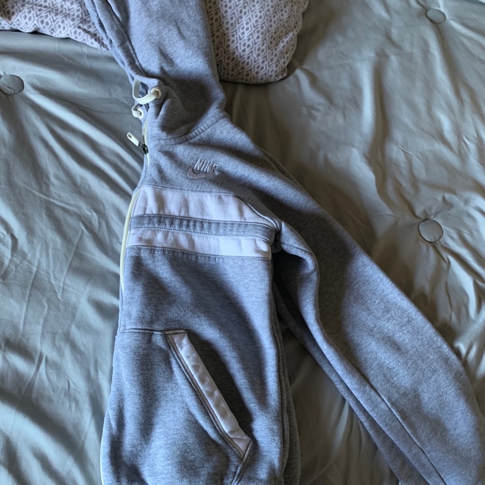 Grey Nike zip-up jacket